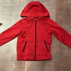 Under Armour Kids Red Full-Zip Hoodie